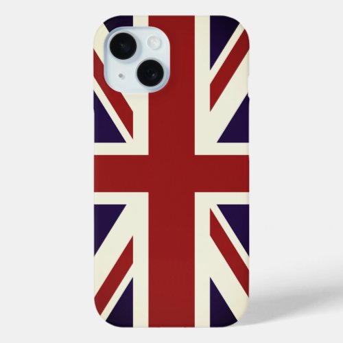 English Union Jack flag iPhone 15 case