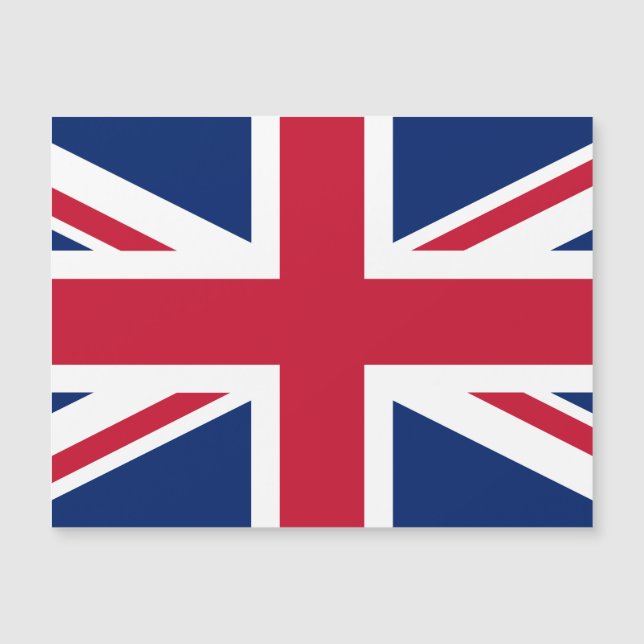 English Union Jack Magnetic Card (Front)