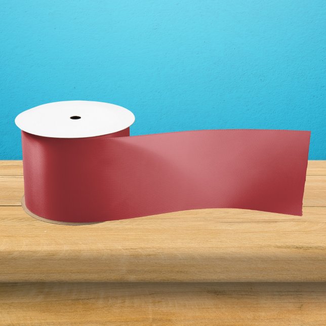 English Vermillion Solid Color Satin Ribbon (Creator Uploaded)