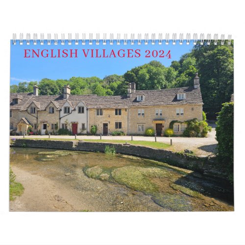 English villages 2024 calendar