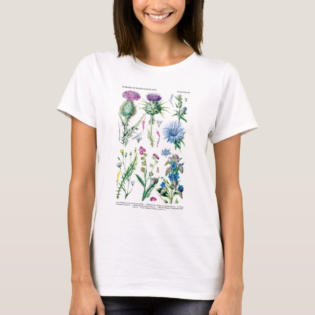 English Wildflowers #11 customizable Gift for her T-Shirt (Front)