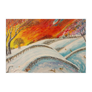 English Winters Day Christmas Acrylic Print