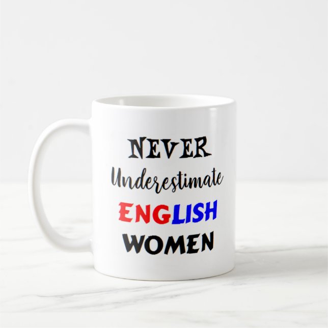 english women coffee mug (Left)
