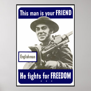 Englishman -- This Man Is Your Friend -- Border Poster