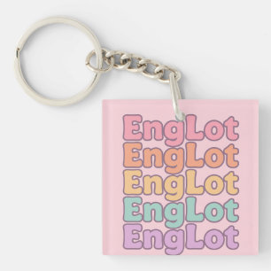Englot Kawaii Bubble Letter Keychain