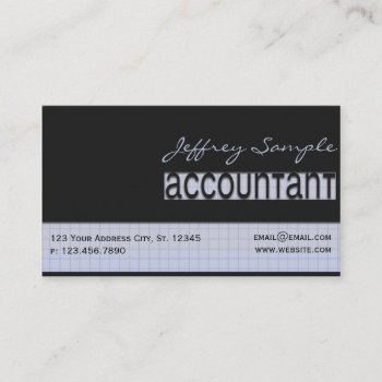 Engraved Accountant Business Card by whatsurbiznass at Zazzle