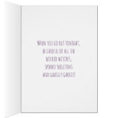 Engraved Bat Halloween Cards (Inside (Right))