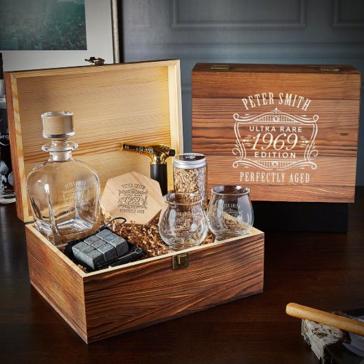 Engraved Bourbon Trail Set with Draper Decanter (Front)