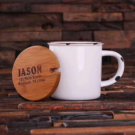 Engraved Box Set of Gray Mug, Keychain & Journal (Mug)