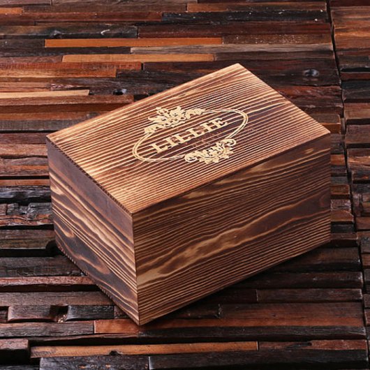 Engraved Box Set of Gray Mug, Keychain & Journal (Box)