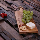 Engraved Bread & Cheese Bamboo Cutting Board (Top)