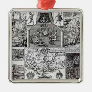 Engraved by Robert Vaughan Metal Ornament