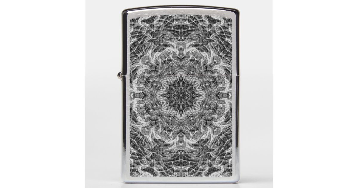 Engraved Charcoal Ghost Mandala Zippo Zippo Lighter Zazzle