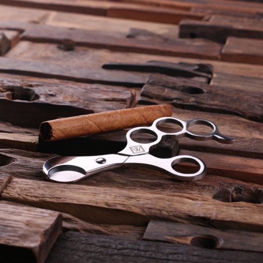 Engraved Cigar Gift Set with Cutter and Holder (3/4)