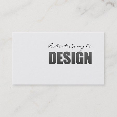 Engraved Design Business Card