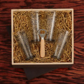 Engraved Firefighter Bottle Opener & Beer Glasses (Open)