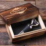 Engraved Gift Box & Heart Shape Wine Stopper<br><div class="desc">Personalized Wine Heart Shape Wine Stopper with Wood Gift Box.</div>