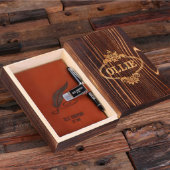 Engraved Gift Box with Feather Pen Leather Journal (Inside)