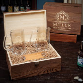 Engraved Gift Box with Set of Beer Glasses (Front)