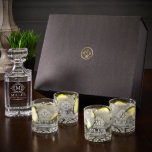 Engraved Gin and Tonic Set with Cocktail Glasses<br><div class="desc">This gin decanter set is an excellent birthday gift for your boyfriend or a holiday gift for your husband. The Buckman glasses measure 3.5" x 3.25" and hold 10.25 ounces and the Carson decanter measures 8.5" x 3.5" and holds 28 ounces. The Signature Gift Box measures 14" x 11.75" x...</div>