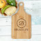 Engraved Initial Paddle Cutting Board