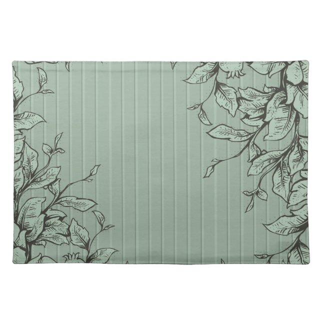 Engraved Leaves and Vines Placemat (Front)