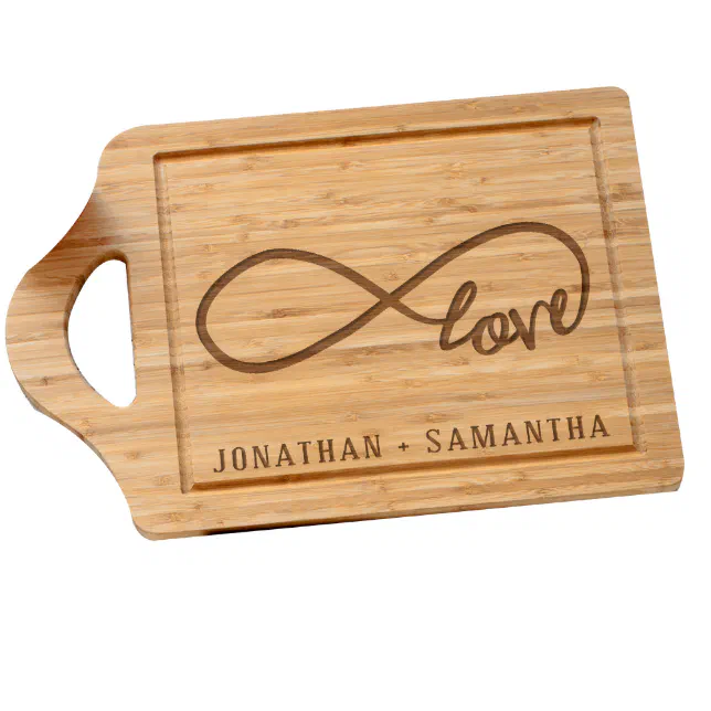 Custom Engraved Bamboo Cutting Board, Personalized Cheese Board