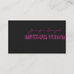 Engraved Makeup Artist Business Card at Zazzle