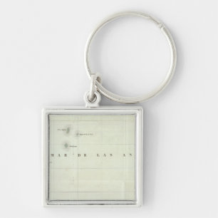 Engraved Map of Panama Keychain