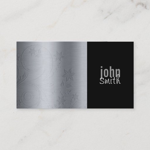 Customizable Engraved Metal Business Card