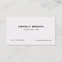 Engraved Minimalist Business Card