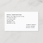 Engraved Modern Business Card at Zazzle