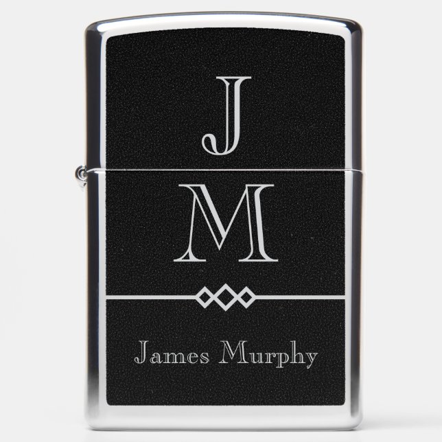 Engraved Monogram Zippo Lighter (Front)