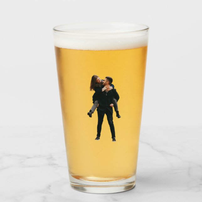 Engraved Photo Whiskey/Wine Glass Etched Picture  (Front Filled)