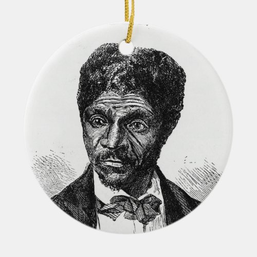 Engraved Portrait of African American Dred Scott Ceramic Ornament