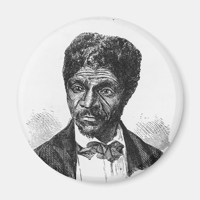 Engraved Portrait of African American Dred Scott Magnet (Front)
