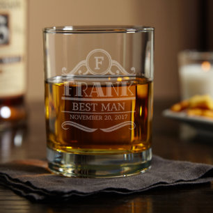 Engraved Rockefeller Eastham Whiskey Glass
