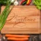 Engraved Script Wood Cutting Board w/Juice Groove