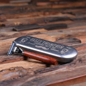 Engraved Tin Gift Box with Sleek Mach 3 Razor (Front)