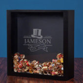 Engraved Top Hat Cigars Bands Shadow Box (Front)