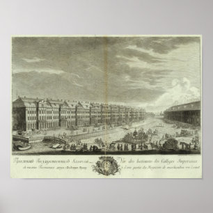 Engraved View of Saint Petersburg 2 Poster