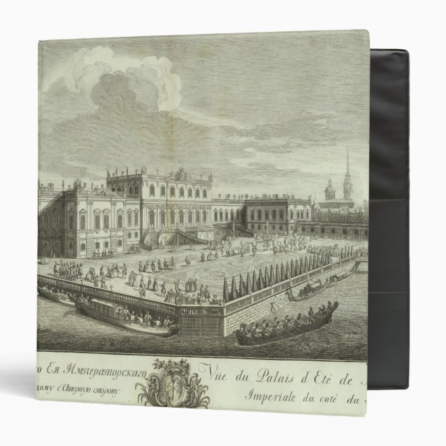 Engraved View of Saint Petersburg 3 Binder (Front/Inside)