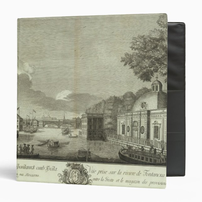 Engraved View of Saint Petersburg Binder (Front/Inside)