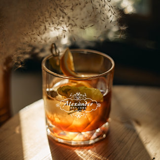 Engraved Whiskey Glass for the Distinguished N0.3