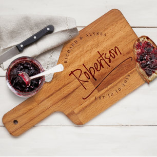 Engraved Wood Serving Tray w/Handle