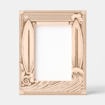 Engraved wood Surfer 