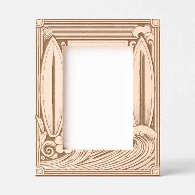 Engraved wood Surfer  Frames (Front)