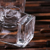 Engraved Wooden Gift Box with 8 oz. Whiskey Glass (Bottom)
