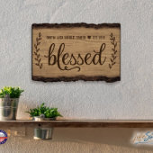 Engraved Wooden Housewarming Family Sign (Lifestyle)