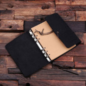 Engraved Writing Set & Black Felt Journal (Inside)